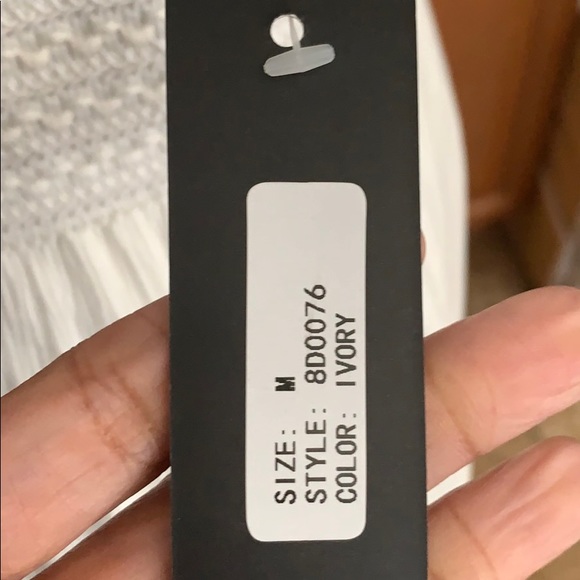 White maxi dress, size medium - Picture 5 of 5